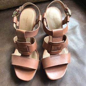 Cute neutral cork wedges